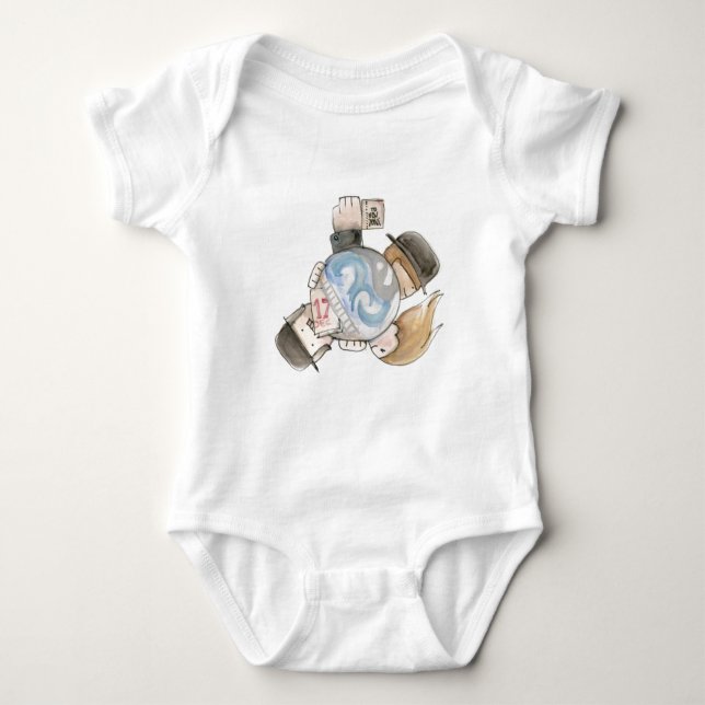 Around the World in 80 Days Baby Bodysuit (Front)
