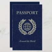 around the world : passport (Front/Back)