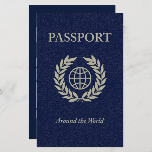 around the world : passport (Front/Back)