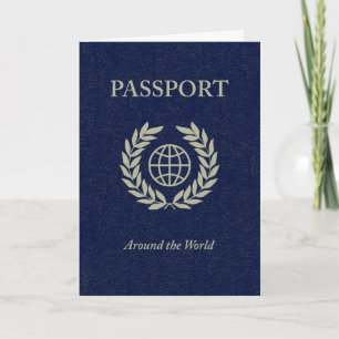 around the world: passport invitation