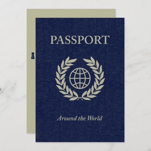 around the world passport invitation