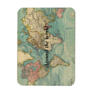 Around the World Picture Magnet