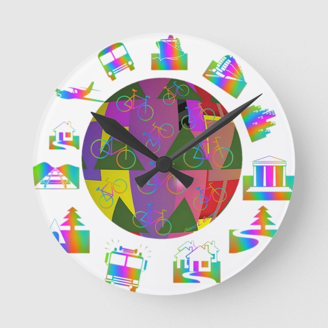Around The World  Round Clock (Front)
