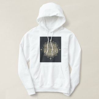 Around the World Vintage Emblem Hoodie
