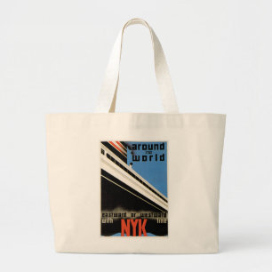 Around the World with NYK Large Tote Bag