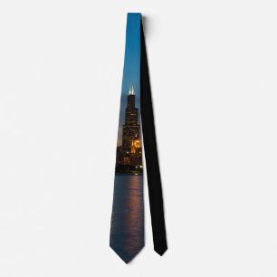 Around Willis At Night Neck Tie