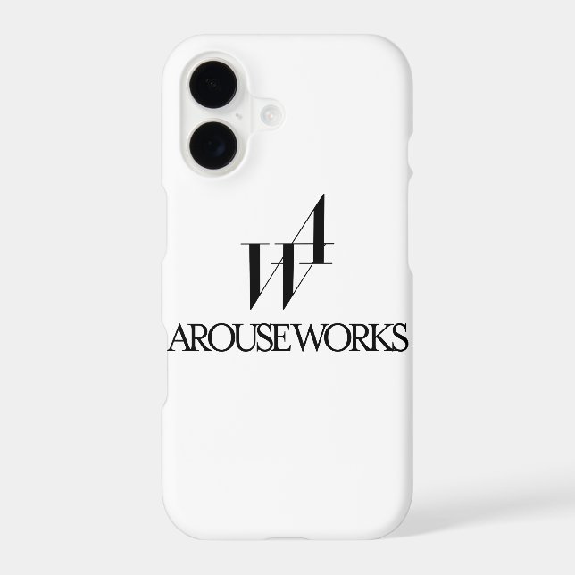 AROUSE WORKS logo Iphone Case (Back)