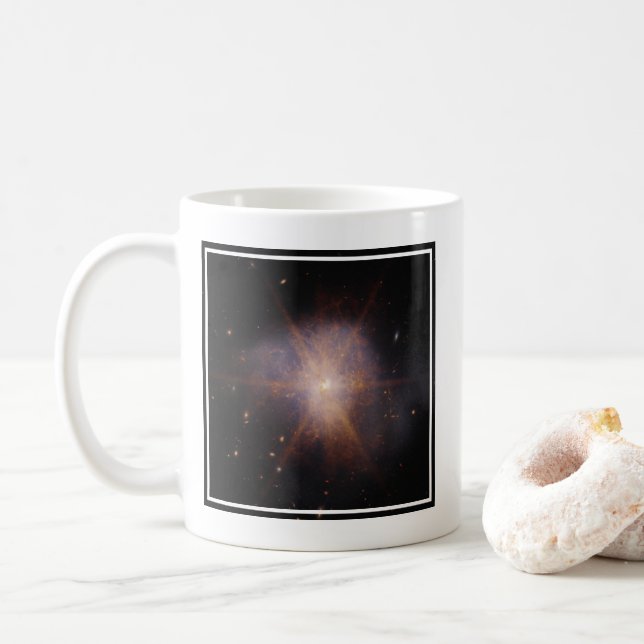 Arp 220 Lights Up The Night Sky Coffee Mug (With Donut)