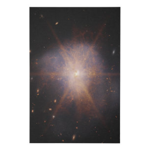 Arp 220 Lights Up The Night Sky Faux Canvas Print