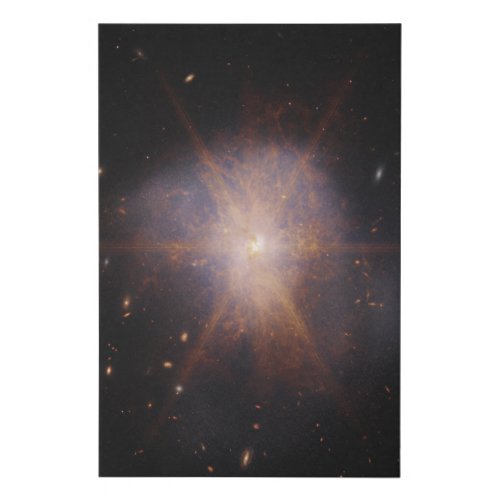 Arp 220 Lights Up The Night Sky Faux Canvas Print