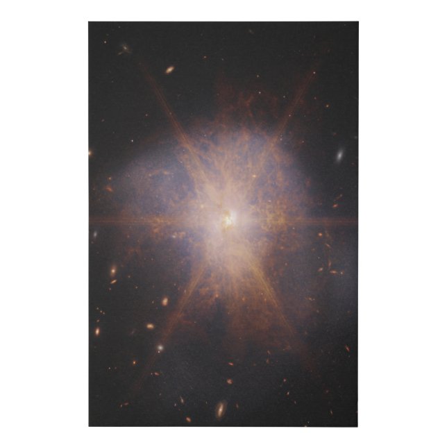 Arp 220 Lights Up The Night Sky Faux Canvas Print (Front)
