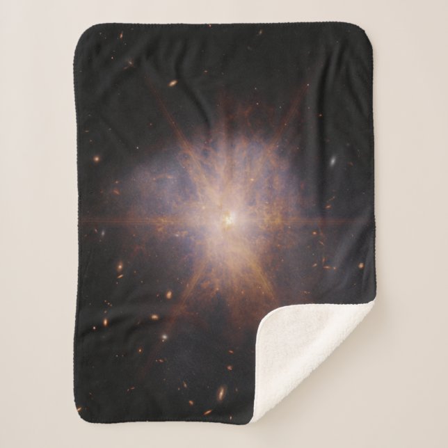 Arp 220 Lights Up The Night Sky Sherpa Blanket (Front)