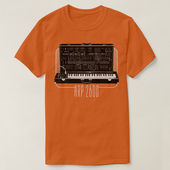 ARP 2600 Retro Synthesizer Lover Design T-Shirt (Design Front)