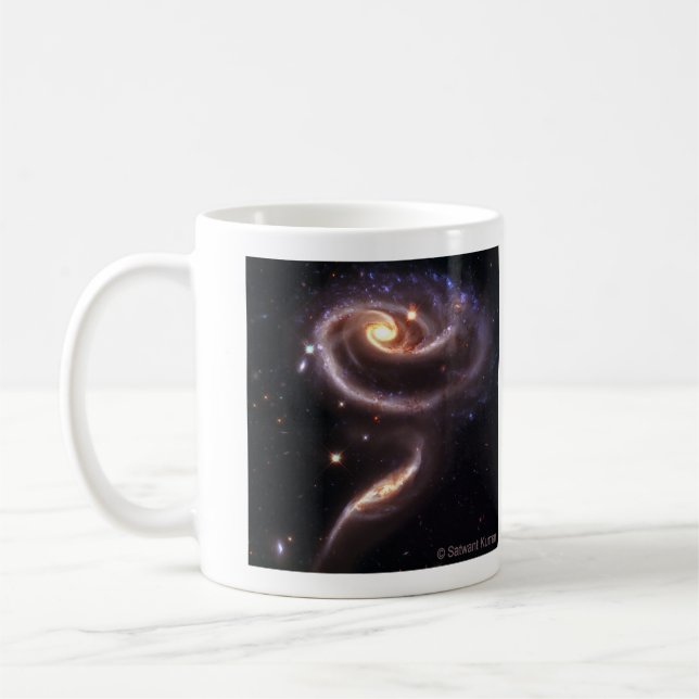 ARP 273 Galactic Rose with Horsehead Nebula Mug (Left)