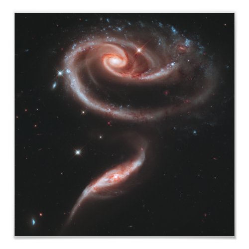 Arp 273 Galaxy Pair Hubble Telescope Photo Print