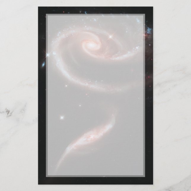 Arp 273 Galaxy Pair (Hubble Telescope) Stationery (Front)