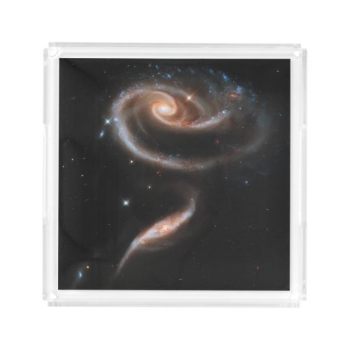 Arp 273 Interacting Galaxies In Andromeda Acrylic Tray