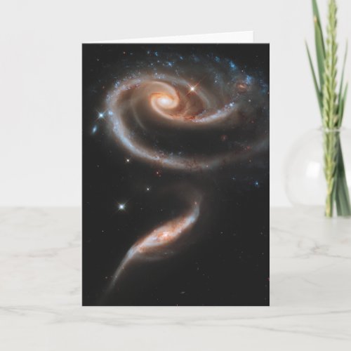 Arp 273 Interacting Galaxies In Andromeda Card