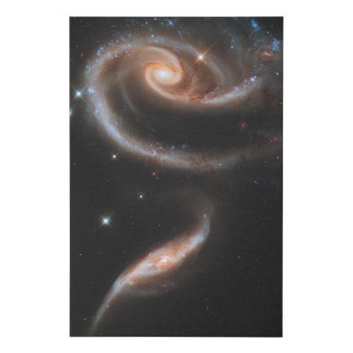 Arp 273 Interacting Galaxies In Andromeda Faux Canvas Print