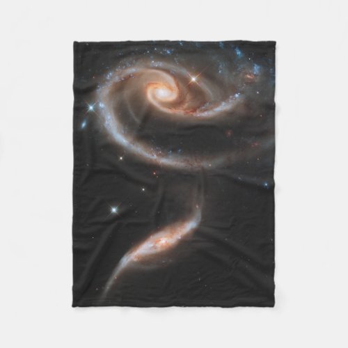 Arp 273 Interacting Galaxies In Andromeda Fleece Blanket