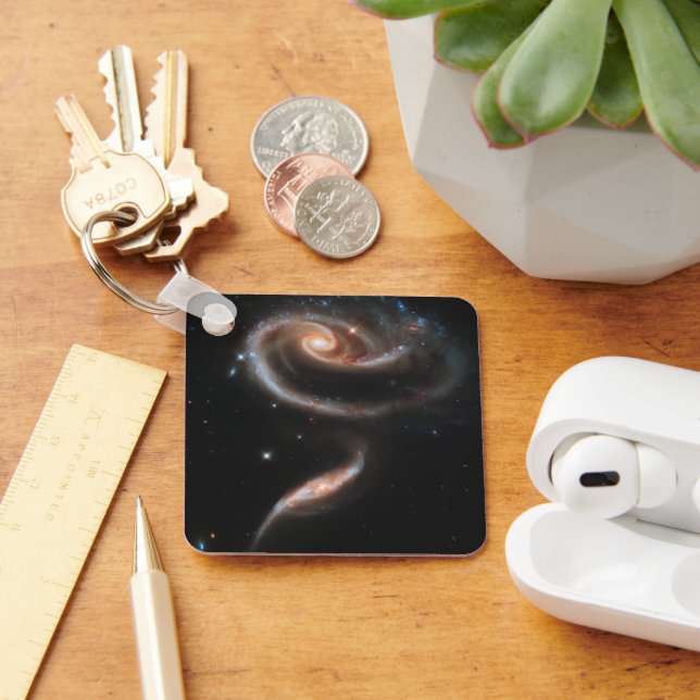 Arp 273 Interacting Galaxies In Andromeda. Keychain (Desk)