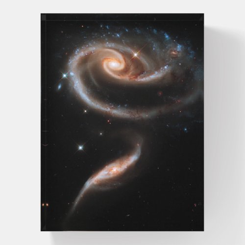 Arp 273 Interacting Galaxies In Andromeda Paperweight