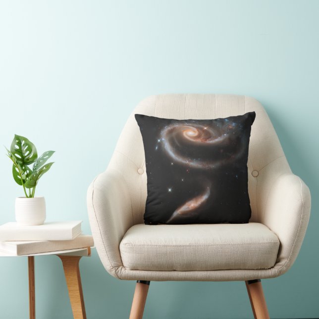 Arp 273 Interacting Galaxies In Andromeda. Throw Pillow (Chair)