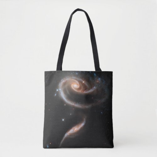 Arp 273 Interacting Galaxies In Andromeda Tote Bag