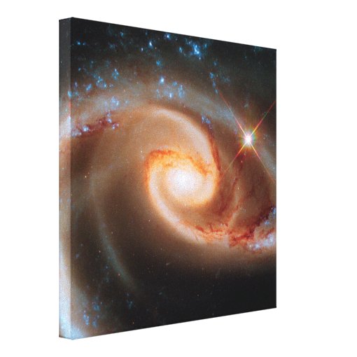 Arp 273 Rose Galaxies Hubble Outer Space Photo Canvas Print Zazzle 