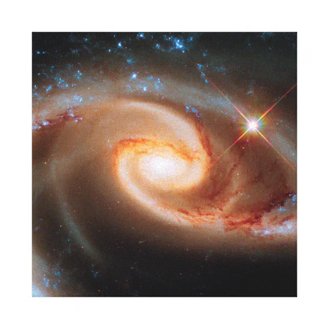 Arp 273 Rose Galaxies Hubble Outer Space Photo Canvas Print Zazzle 