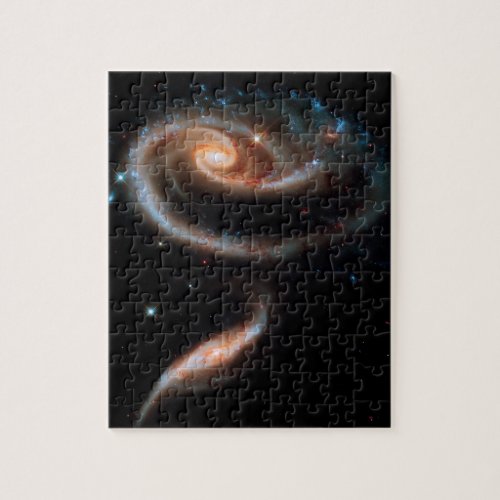Arp 273 Rose Galaxies Hubble Outer Space Photo Jigsaw Puzzle