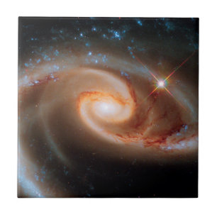Arp 273 Rose Galaxies Hubble Outer Space Photo Tile