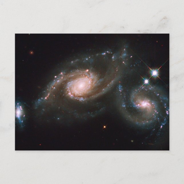 Arp 274 Galaxies NASA Space Postcard (Front)