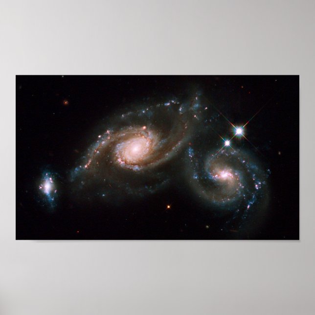 Arp 274 Galaxies NASA Space Poster (Front)
