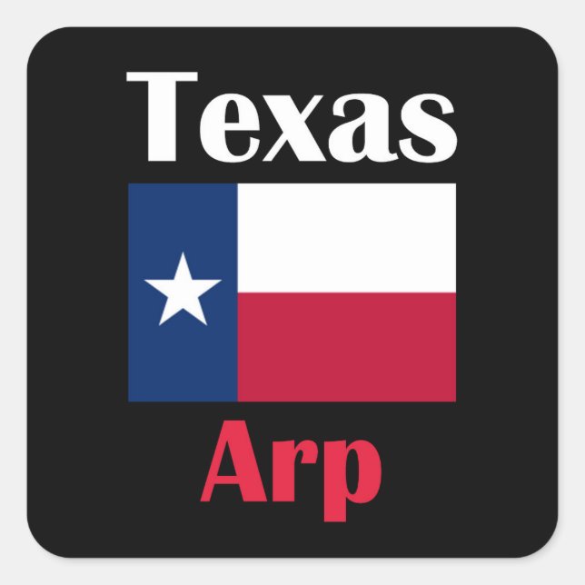 Arp Texas Square Sticker (Front)