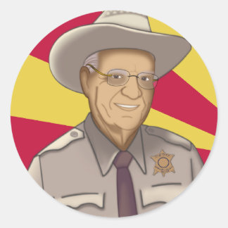 Arpaio: Welcome to Arizona Classic Round Sticker