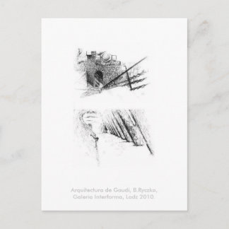 Arquitectura de Gaudi, B.Ryczko, G. I., Lodz 2010. Postcard