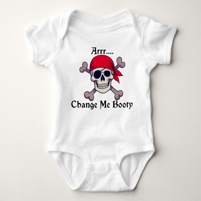 Arr Change Me Booty Baby Bodysuit Onepiece (Front)