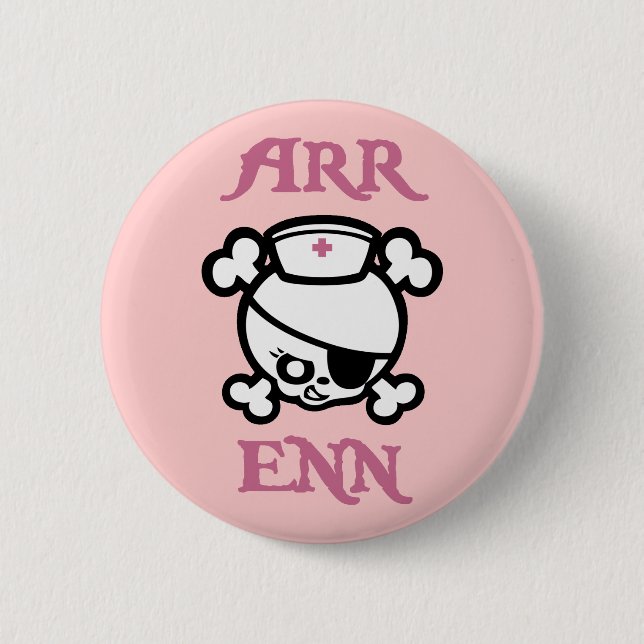 Arr Enn Pinback Button (Front)