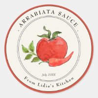 Arrabiata Pasta sauce Jar label