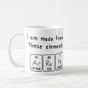 Arran periodic table name mug