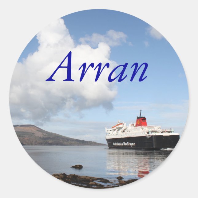 Arran, Scotland Classic Round Sticker (Front)