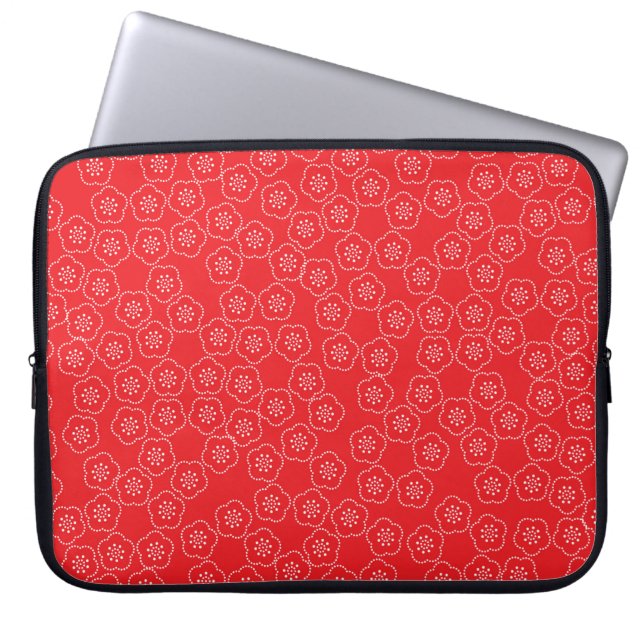 Arranged a traditional Japanese casual kimono patt Laptop Sleeve (Front)