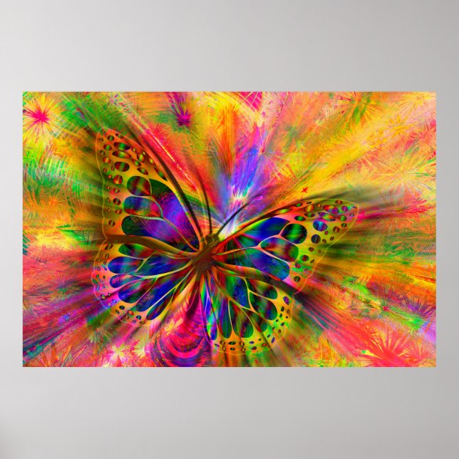 Arrangement butterfly aesthetics poster (Front)