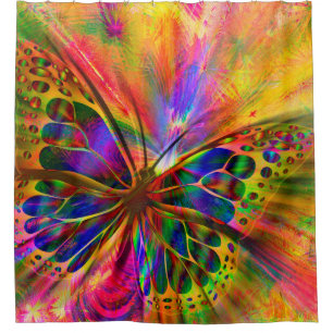 Arrangement butterfly aesthetics shower curtain