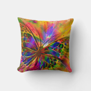 Arrangement butterfly aesthetics throw pillow