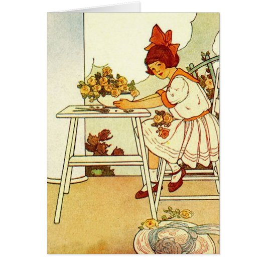 Arranging Yellow Flowers Cards (Front)