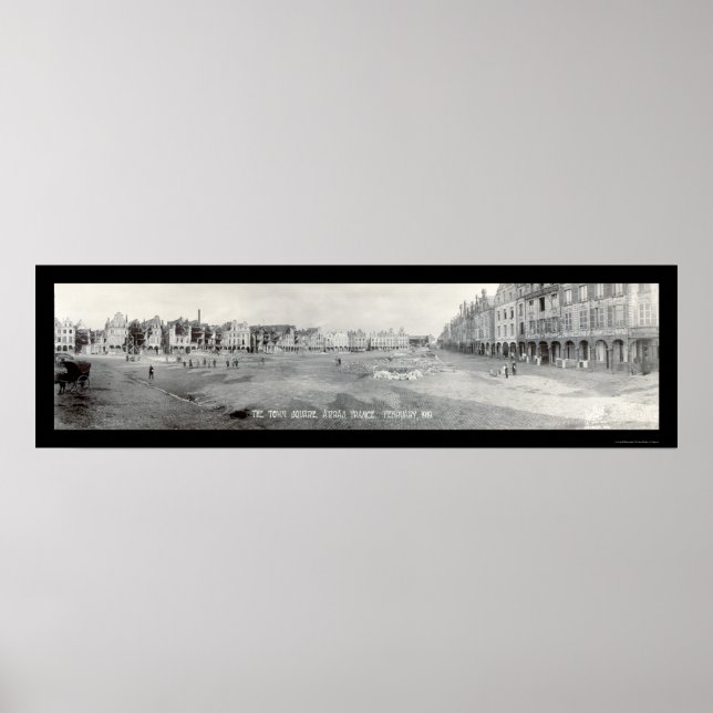 Arras France Square Photo 1919 Poster (Front)