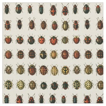 Array Of Ladybirds Fabric by ThinxShop at Zazzle