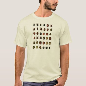 Array Of Ladybirds T-shirt by ThinxShop at Zazzle